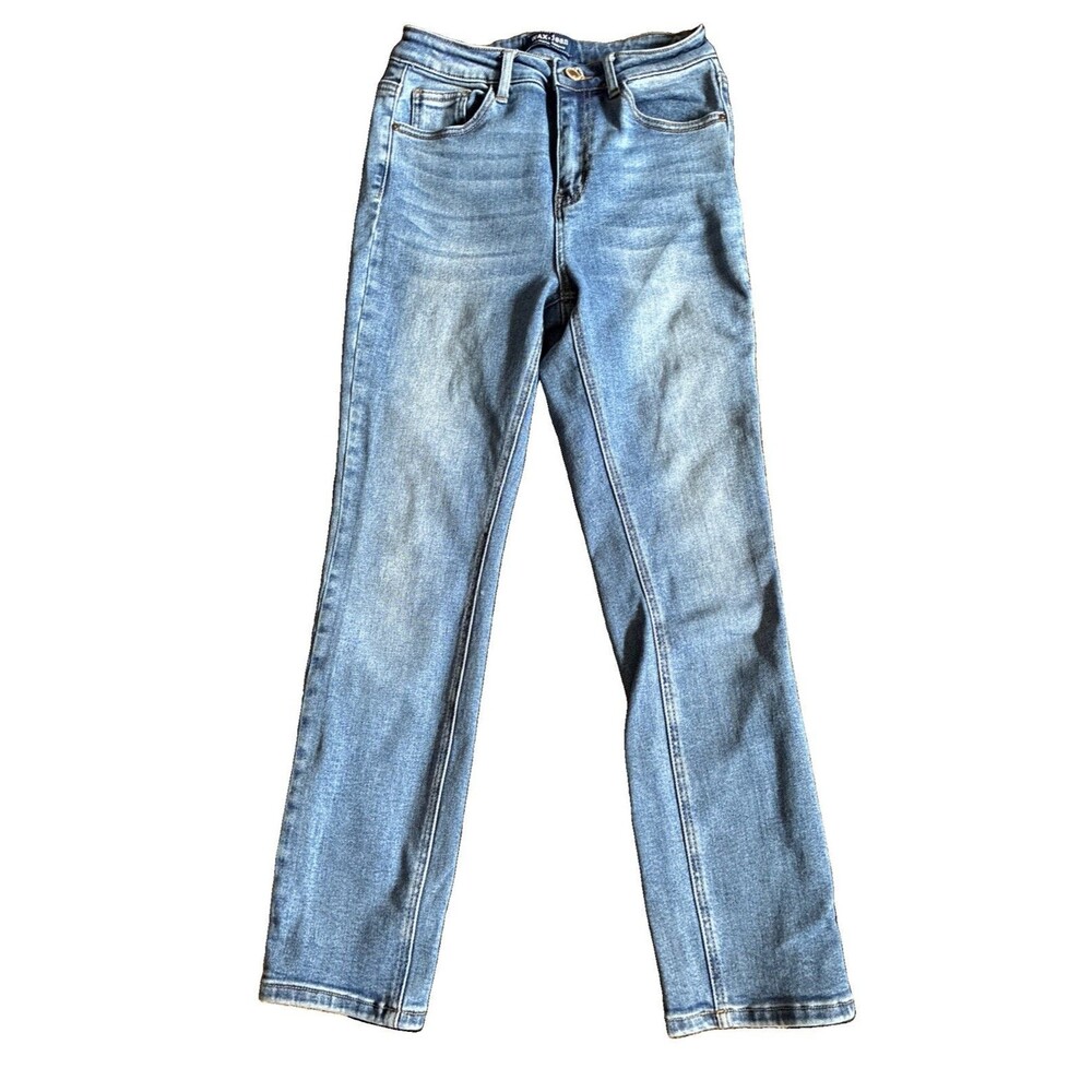 Wax Jean Skinny Leg Jeans Woman’s 5/27 Blue Denim Stretch Wash High Rise